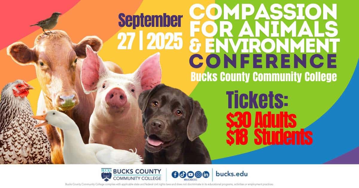 Bucks CC Compassion for Animals and Environment Conference - Bucks County Beacon - Bucks County Community College to Host Compassion for Animals and Environment Conference