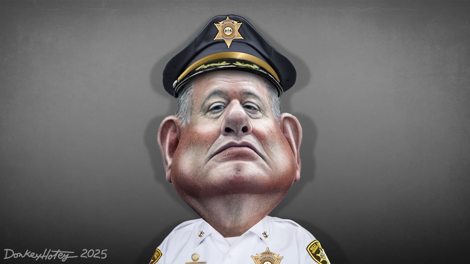 Fred Harran Caricature Cap 10 05 20251920x1080 1 - Bucks County Beacon - Bucks County Sheriff Fred Harran's Lawyer Calls ACLU and Fellow Plaintiffs in ICE Lawsuit Part of ‘Violent and Radical Left’