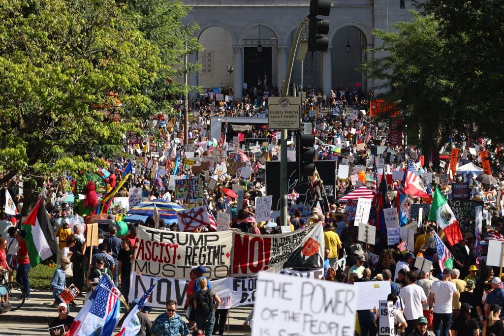 No Kings LA - Bucks County Beacon - Photo Essay: Millions of Americans Join 'No Kings' Demonstrations Across the County to Protest Trump