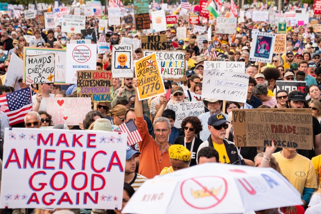 No Kings Washington 1 - Bucks County Beacon - Photo Essay: Millions of Americans Join 'No Kings' Demonstrations Across the County to Protest Trump