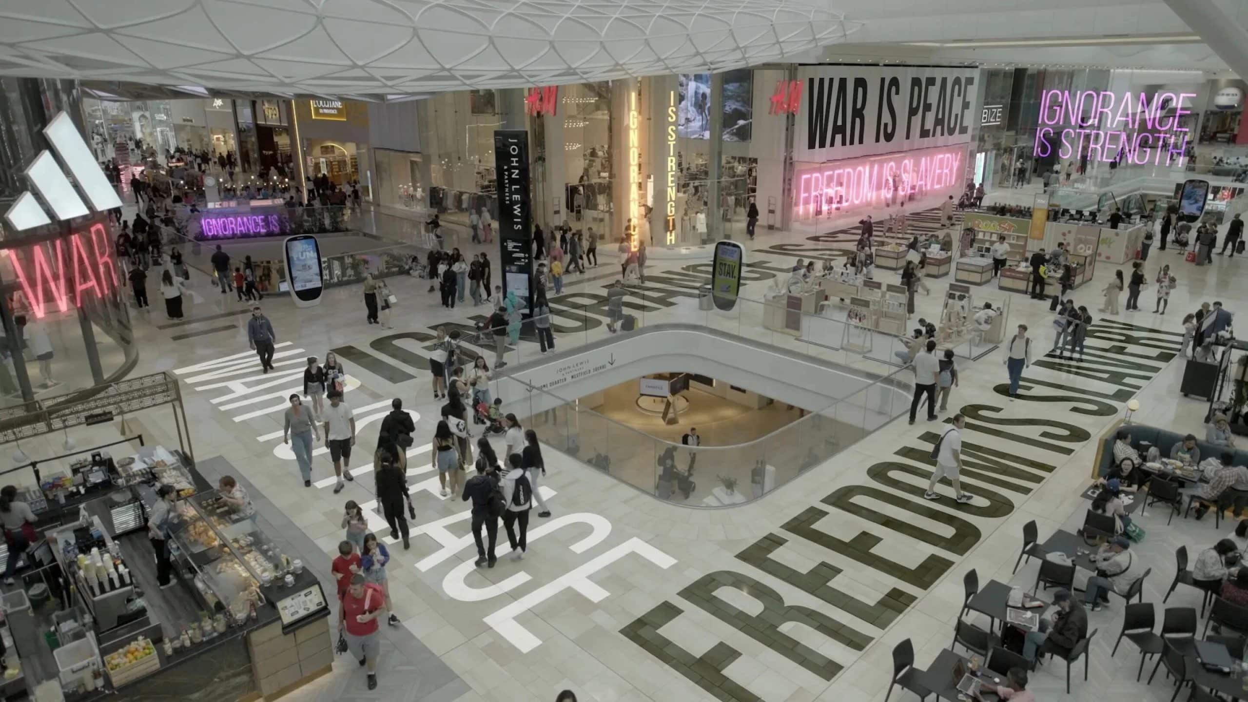 This image released by Neon shows a scene from "Orwell: 2+2=5 ." (Neon via AP)