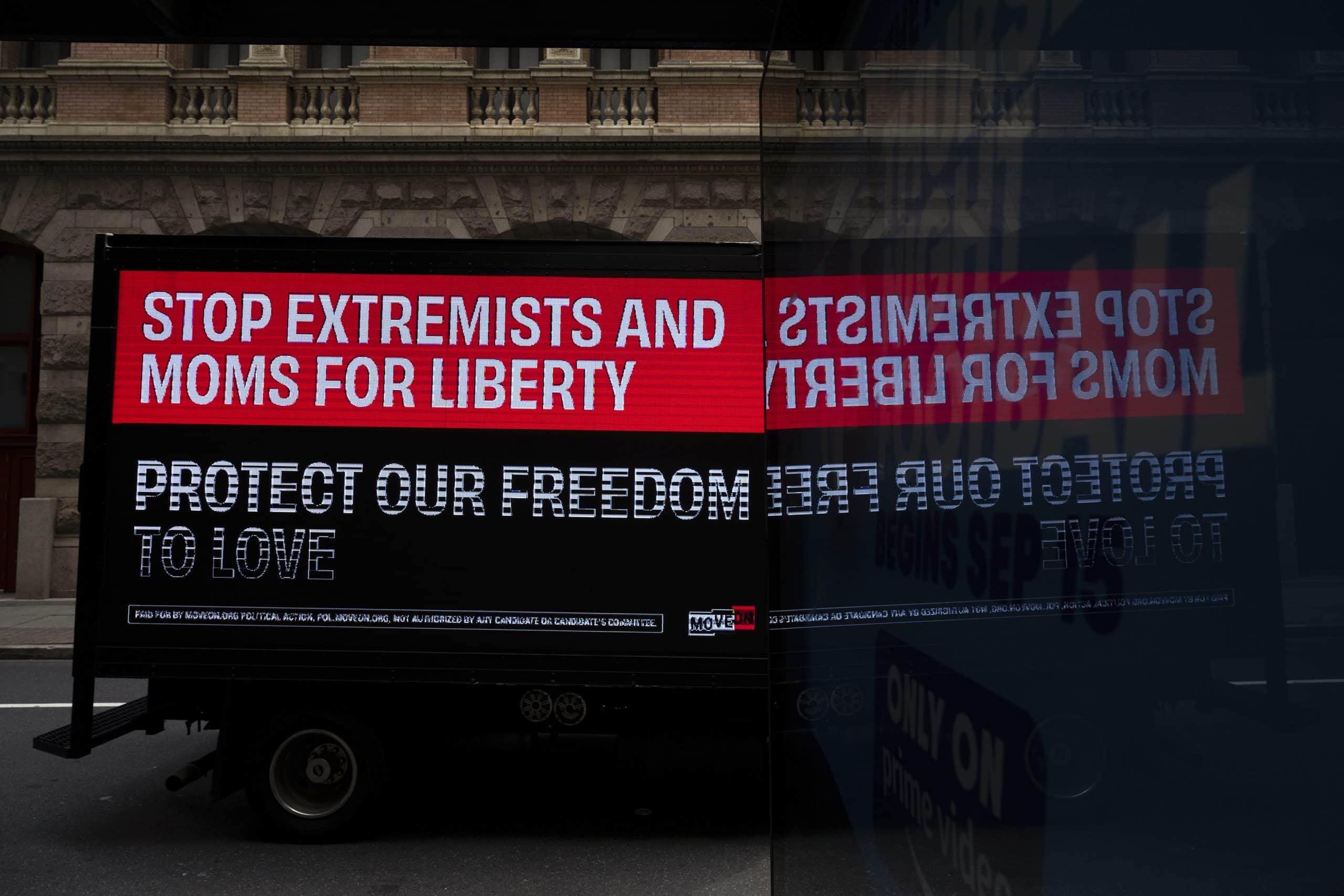 Stop Moms for Liberty and Extremists scaled - Bucks County Beacon - New Report Shows Right-Wing School Boards Responsible for Book Banning, Censorship and Anti-LGBTQ Policies Across Pennsylvania