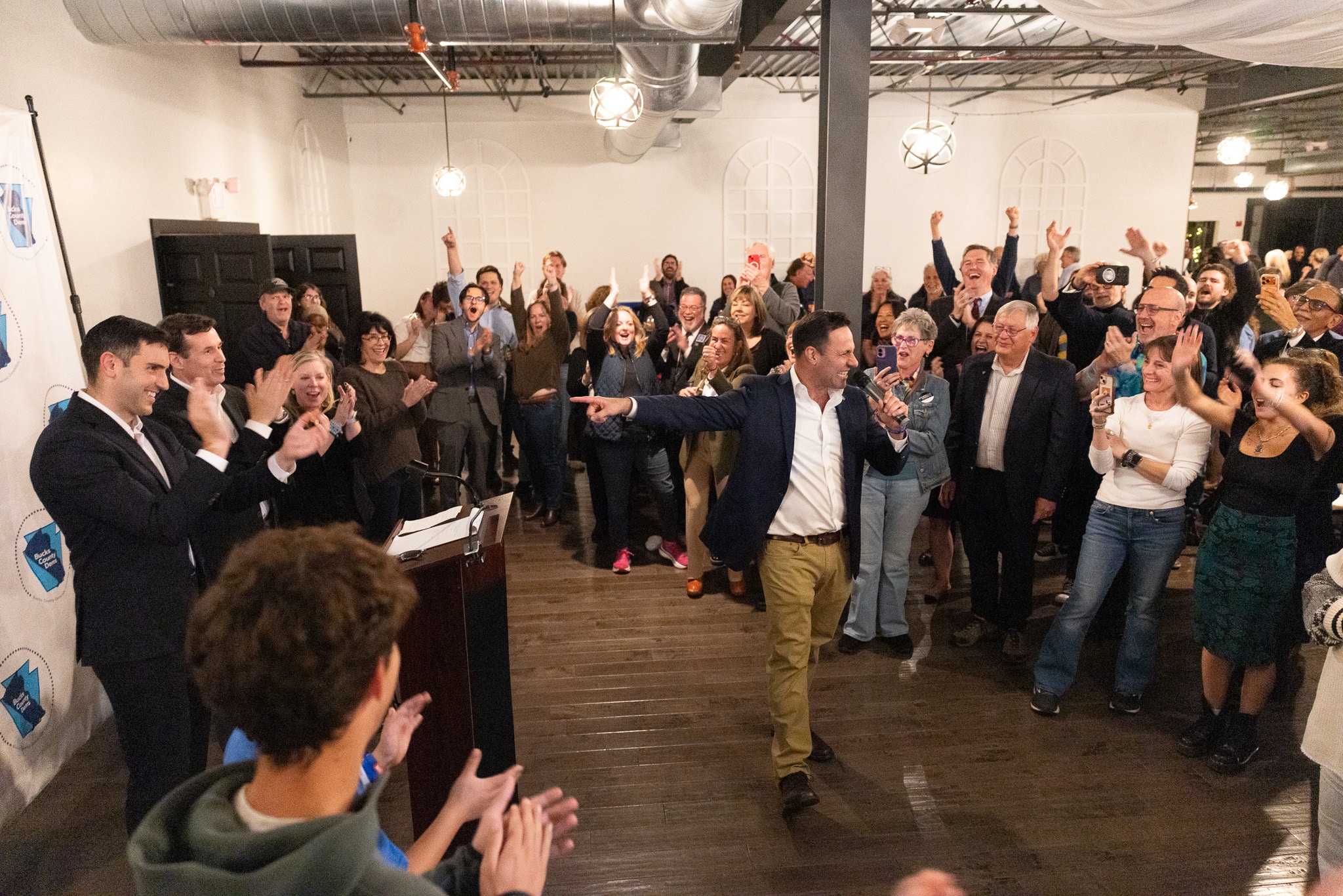 Bucks Dems Election Night 1 - Bucks County Beacon - Bucks County Democrats Prove 'All Politics Is Local' With Sweeping Election Wins
