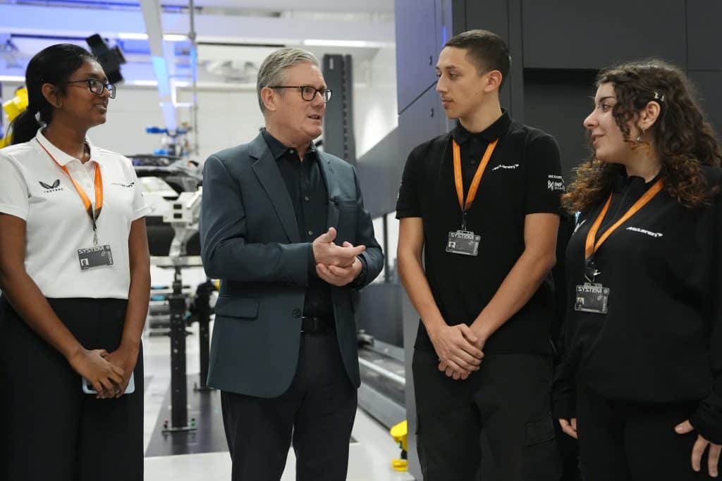 Keir Starmer with Apprentices - Bucks County Beacon - The US Wants More Apprenticeships. The UK Figured out How to Make Them Coveted Roles