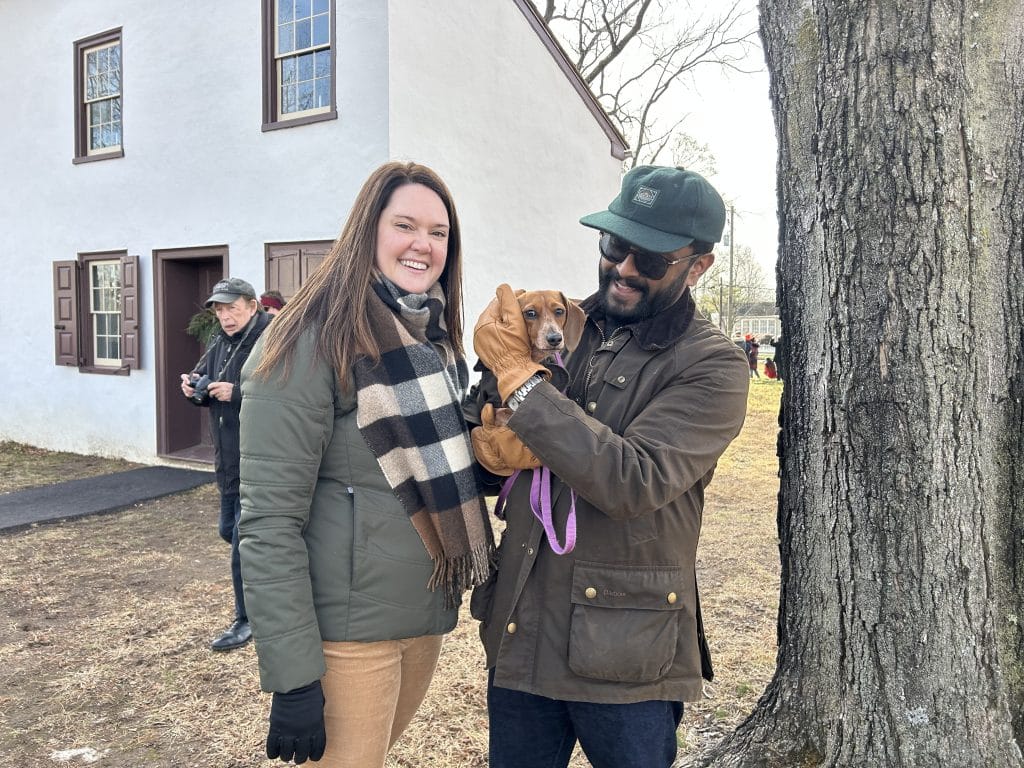 Susan Remy and Jacob - Bucks County Beacon - Here's Why the 73rd Annual Christmas Day Washington Crossing Reenactment Drew Thousands in Bucks County