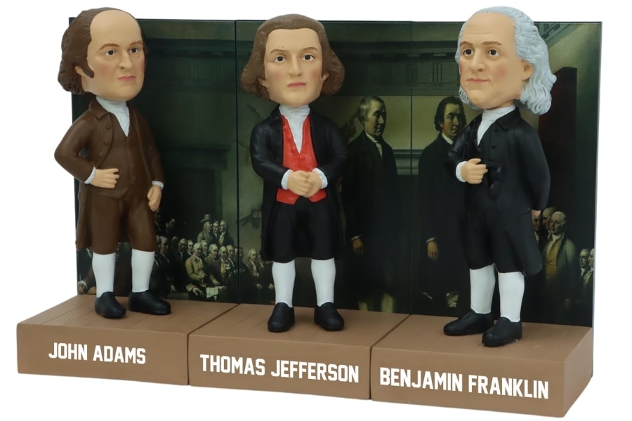 Declaration of Independence Bobblehead Additional Angles 2 - Bucks County Beacon - Celebrate America’s 250th Birthday With a Declaration of Independence Bobblehead Set