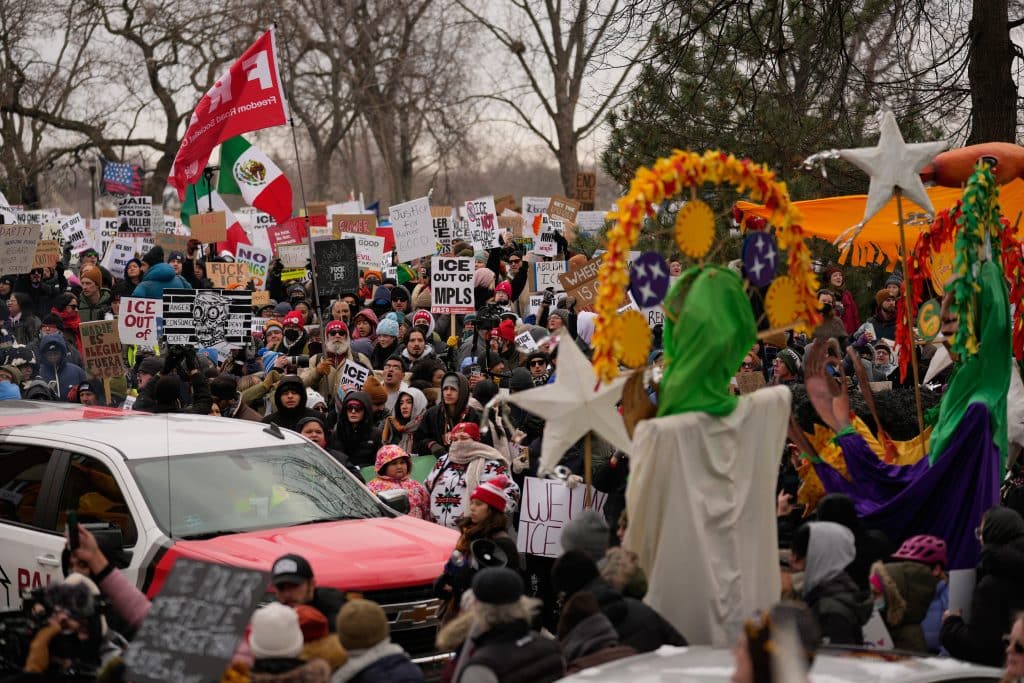 ICE Protest Minneapolis 2 - Bucks County Beacon - Anti-ICE Nationwide Protests in Photos