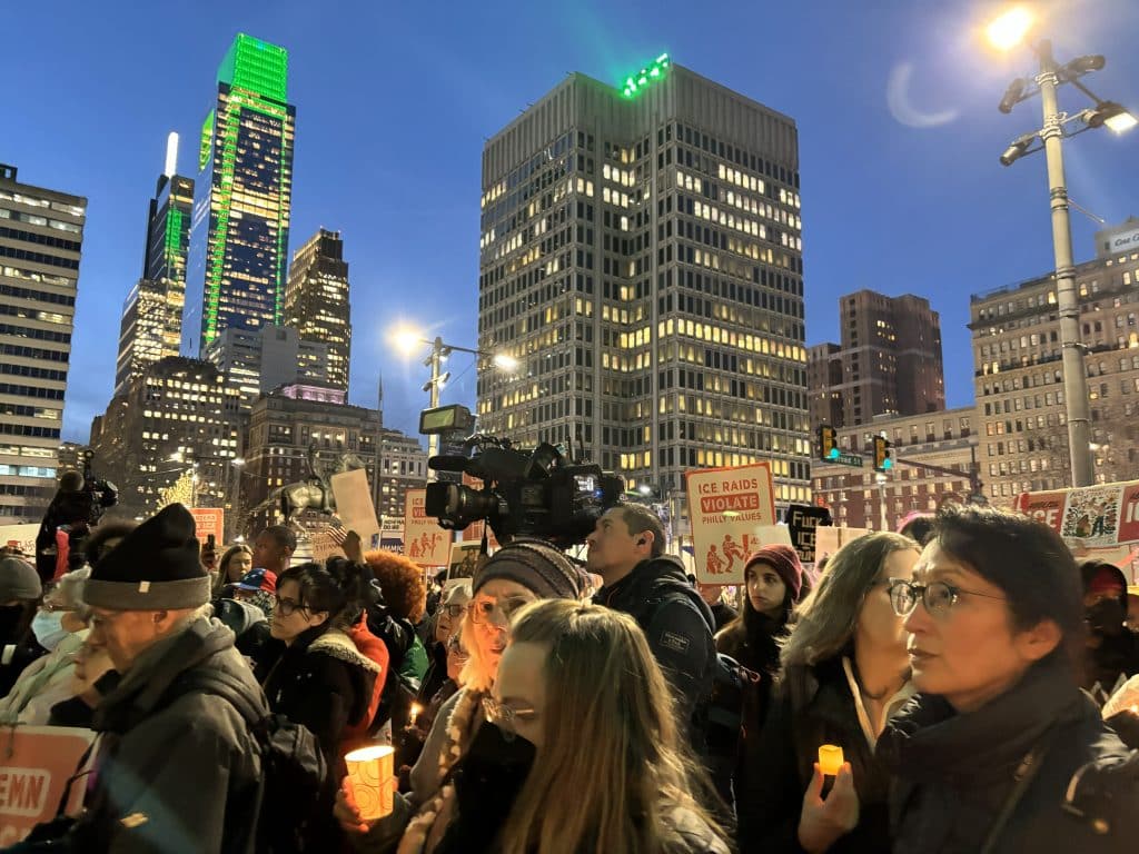 Philly protest ICE Killing - Bucks County Beacon - Protesters Gather in Philadelphia in Mourning and Rage to Honor Renee Good and Other Victims of ICE Terror