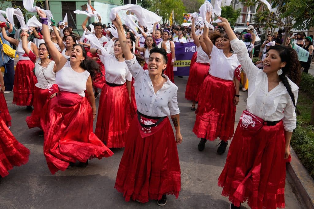 IWD Peru - Bucks County Beacon - Photo Essay: International Women's Day Celebrations and Protests Around the World