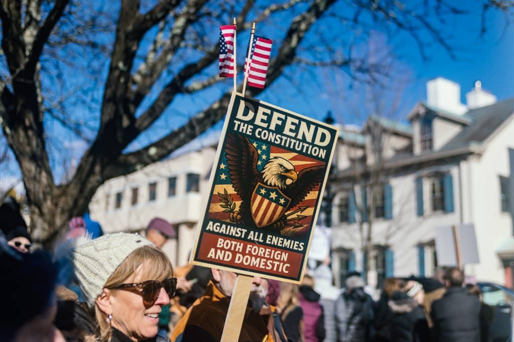 No Kings 3 Doylestown Defend Constitution - Bucks County Beacon - This Is What Democracy Looks Like: 'No Kings' Doylestown Protest in Photos