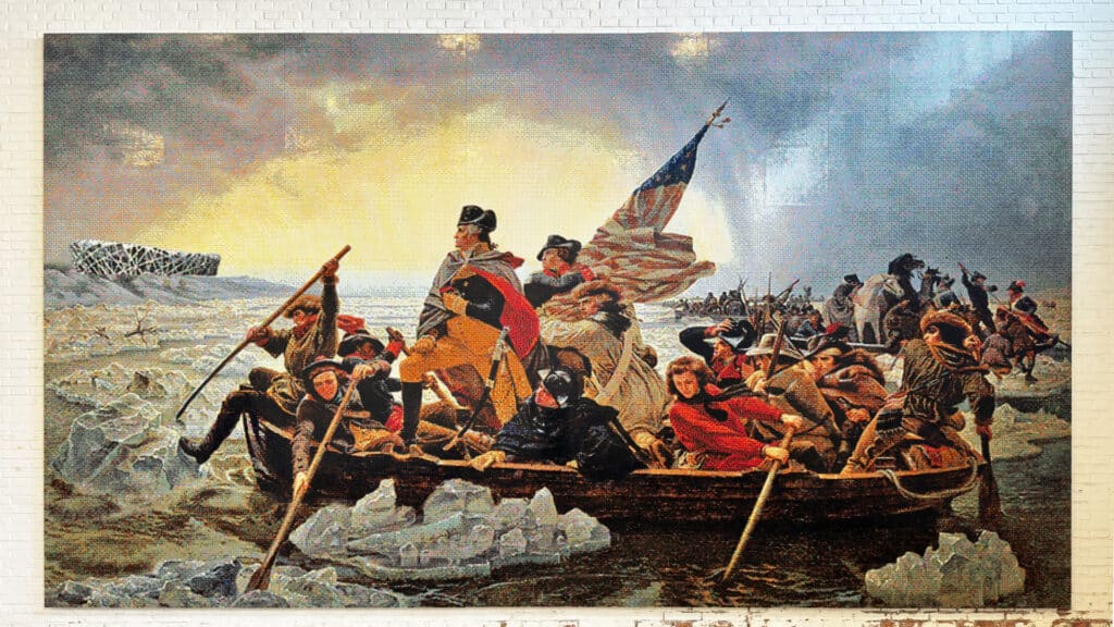 Ai Weiwei Washington Crossing the Delaware CROPPED 1 - Bucks County Beacon - Three Ideal Spots to Celebrate America250 in Bucks County