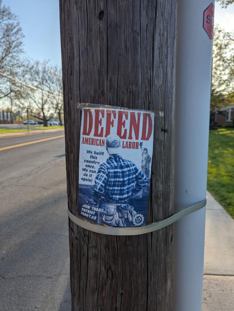 White Nationalist Group's Recruitment Flyer Found in Quakertown 1 Patriot Front Flyer - Bucks County Beacon - White Nationalist Group's Recruitment Flyer Found in Quakertown