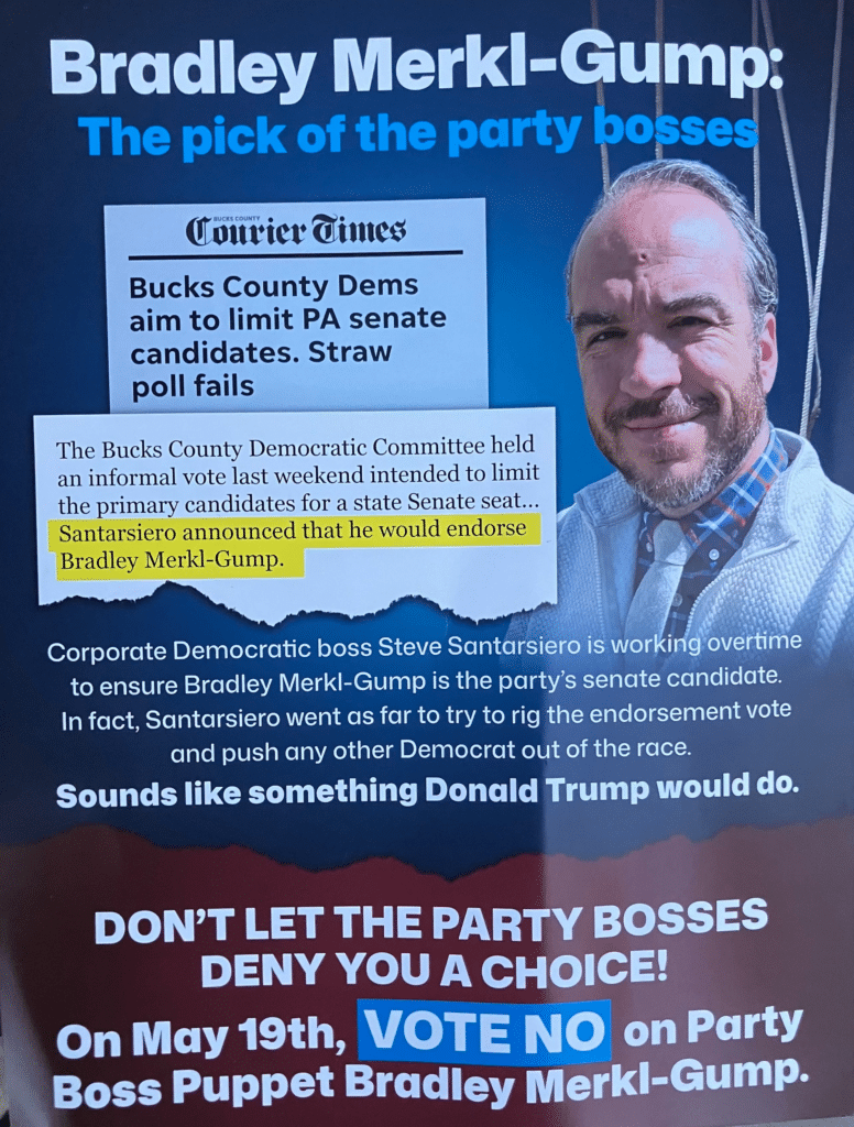 GOP-Backed PAC Tries to Meddle in May’s State Senate Democratic Primary Race Between Bradley Merkl-Gump and Mark Pinsley 1 image 4 - Bucks County Beacon - GOP-Backed PAC Tries to Meddle in May’s State Senate Democratic Primary Race Between Bradley Merkl-Gump and Mark Pinsley
