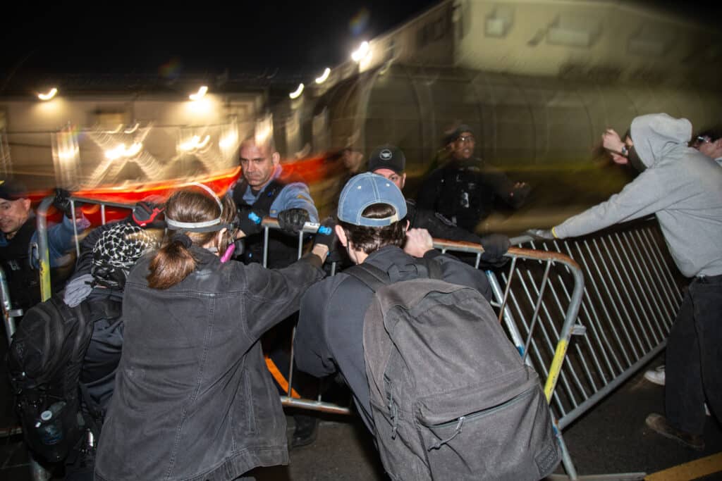 BCB Photo Essay 4 - Bucks County Beacon - Photo Essay: Immigrant Rights Protesters Clash With Police Outside of Delaney Hall ICE Detention Center in New Jersey