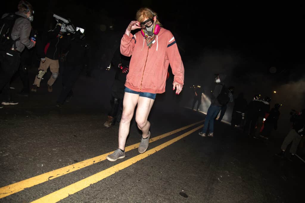 BCB Photo Essay 6 - Bucks County Beacon - Photo Essay: Immigrant Rights Protesters Clash With Police Outside of Delaney Hall ICE Detention Center in New Jersey