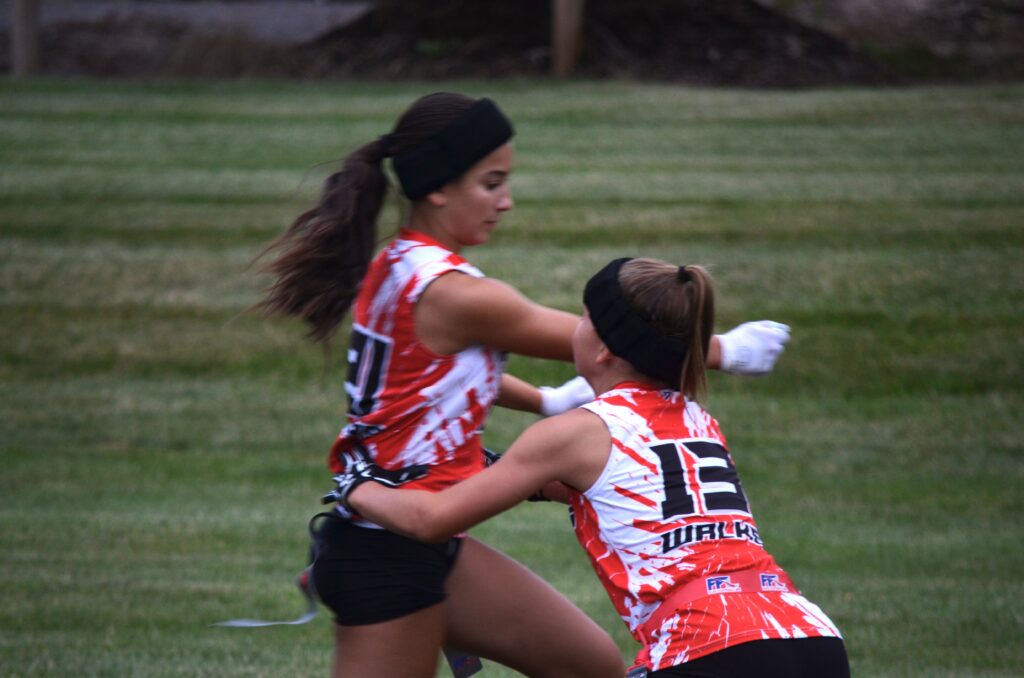 Bucks County Girls Clinch Spot at NFL Flag Football Championships in Indiana 2 Tackling drills - Bucks County Beacon - Bucks County Girls Clinch Spot at NFL Flag Football Championships in Indiana