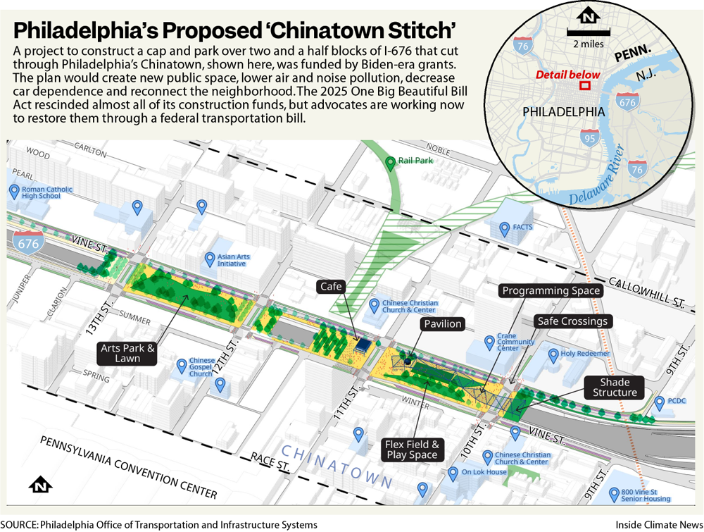 In Philadelphia’s Chinatown, a Fight to Restore Funding for a Critical Highway Cap 1 image 2 - Bucks County Beacon - In Philadelphia’s Chinatown, a Fight to Restore Funding for a Critical Highway Cap