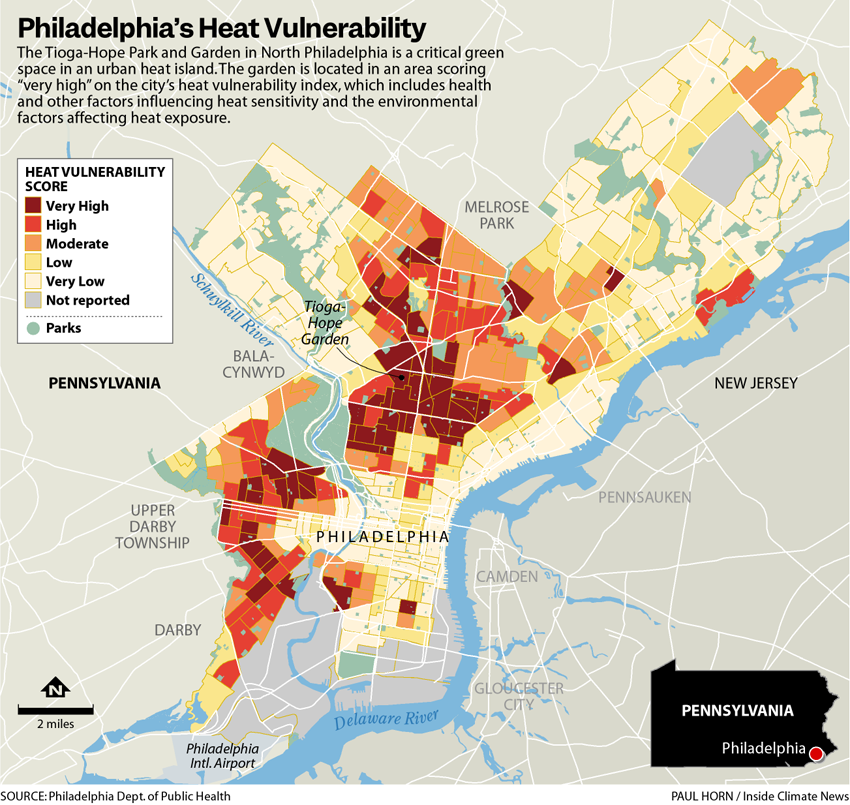 A Green Oasis Grows in North Philadelphia’s Heat Island 3 - Bucks County Beacon - A Green Oasis Grows in North Philadelphia’s Heat Island