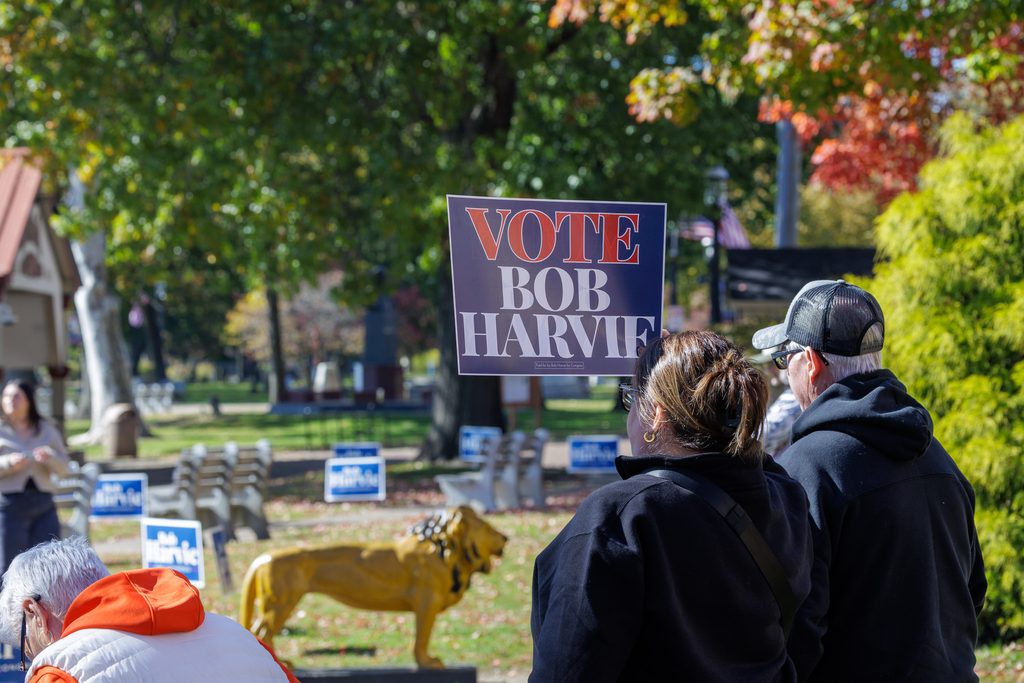 On the Bristol Waterfront, Bob Harvie’s Message Is Simple: Every Vote Counts 5 Bob Harvie Bristol Rally October25 2026 DavidIskra32 - Bucks County Beacon - On the Bristol Waterfront, Bob Harvie’s Message Is Simple: Every Vote Counts