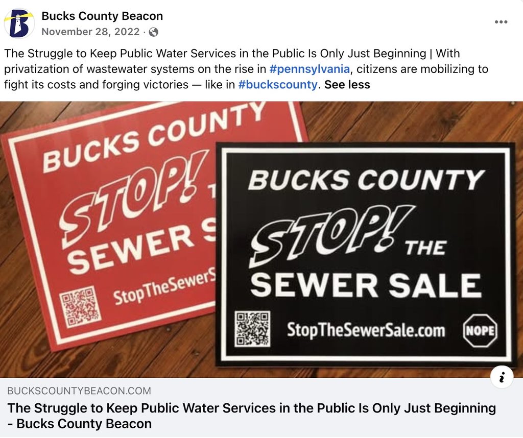 Image 10 29 26 at 12.28 PM - Bucks County Beacon - Pennsylvanians Have Seen a Punishing 65% Water Bill Hike Over the Last Decade as Utility Privatization Drives Up Costs